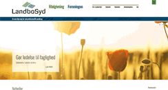 Desktop Screenshot of landbosyd.dk